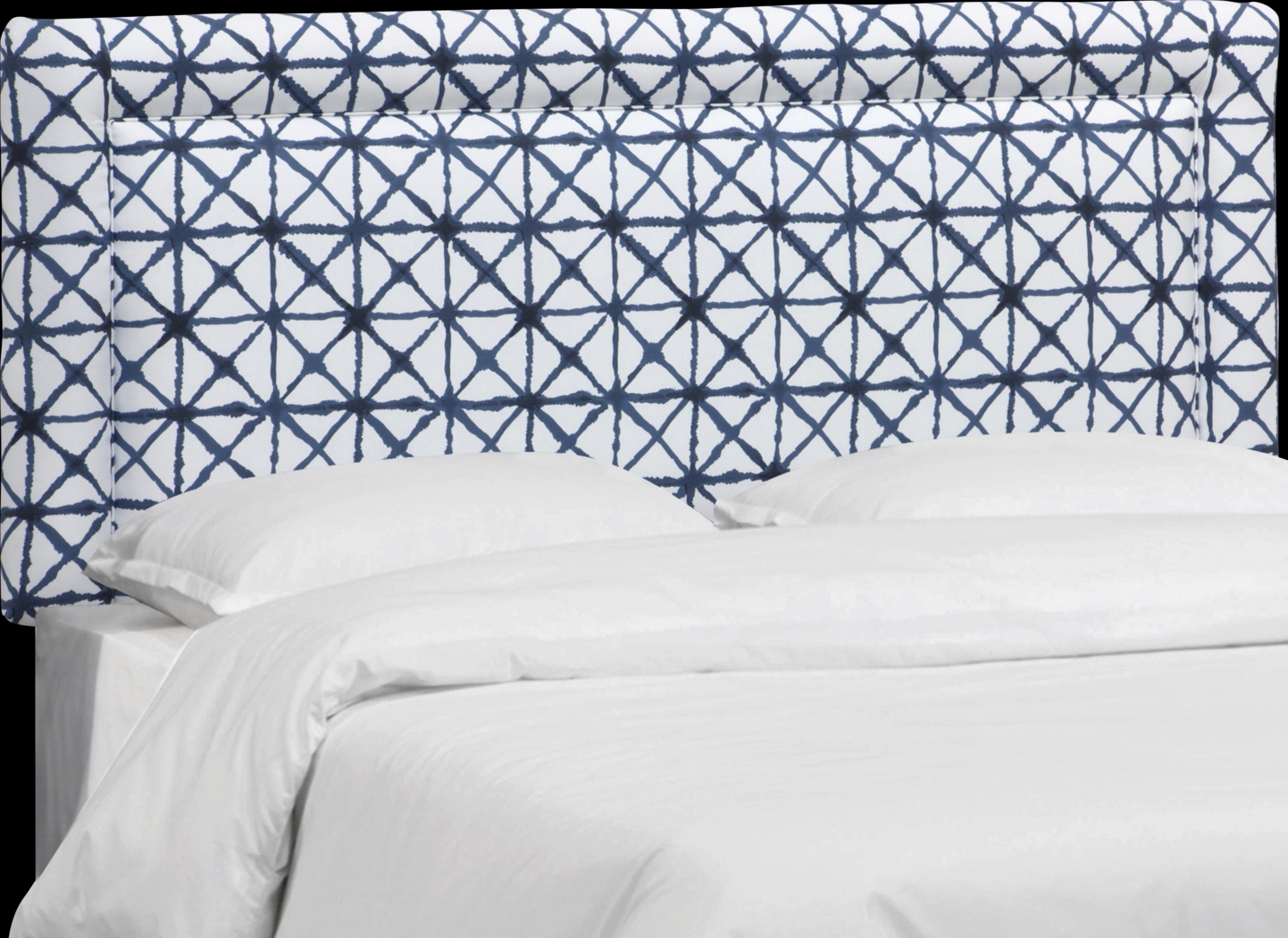 Kids Rhombusland Blue Full Upholstered Headboard - Thumbnail - Image 1