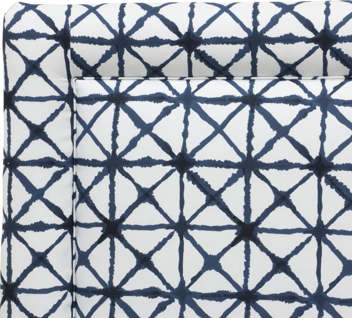 Kids Rhombusland Blue Twin Upholstered Headboard - Thumbnail - Image 4