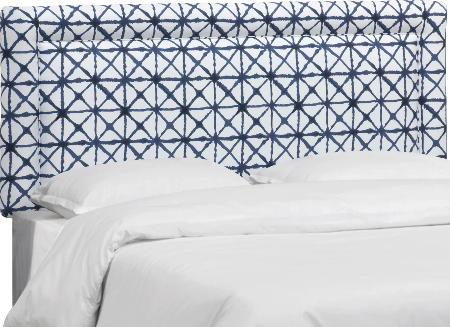 Kids Rhombusland Blue Twin Upholstered Headboard - Thumbnail - Image 1