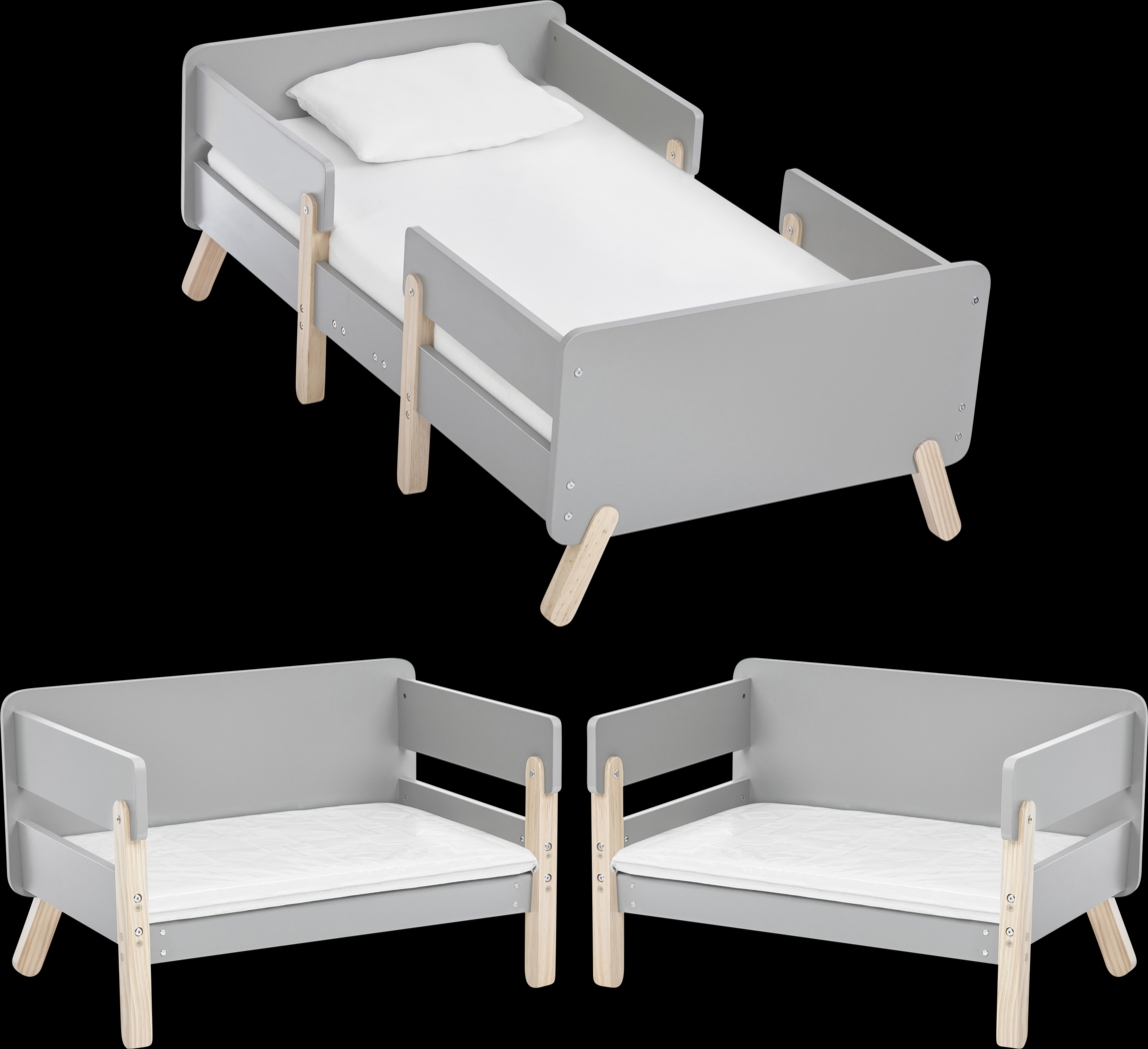 Kids Rhysa Gray Toddler Bed - Thumbnail - Image 4