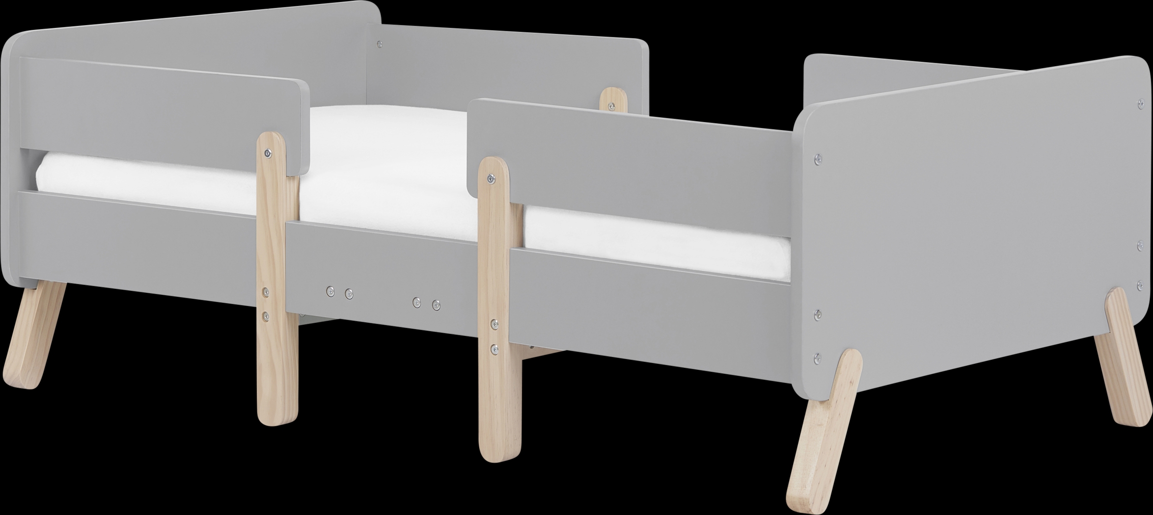 Kids Rhysa Gray Toddler Bed - Thumbnail - Image 1