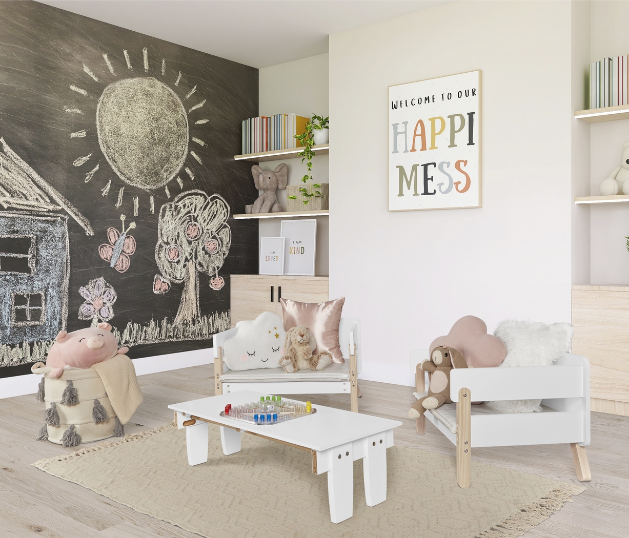 Kids Rhysa White Toddler Bed - Thumbnail - Image 3