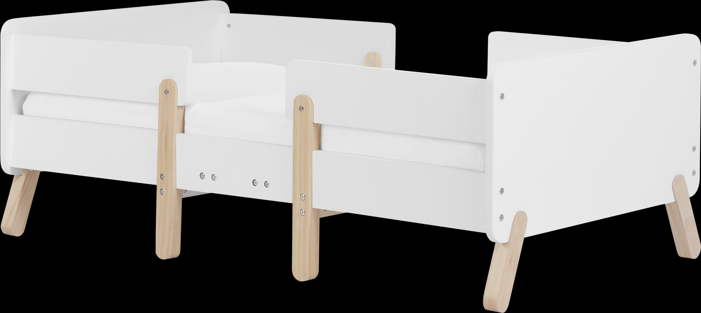 Kids Rhysa White Toddler Bed - Thumbnail - Image 1