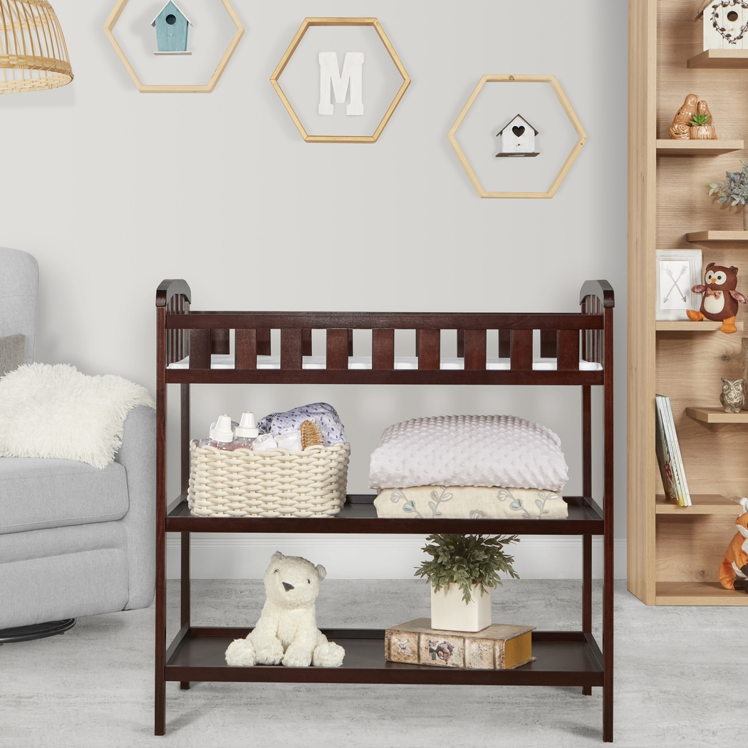 Kids Ridu Espresso Changing Table - Thumbnail - Image 2