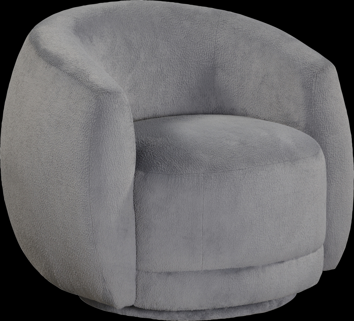 Kids Ripley Gray Swivel Chair - Thumbnail - Image 1