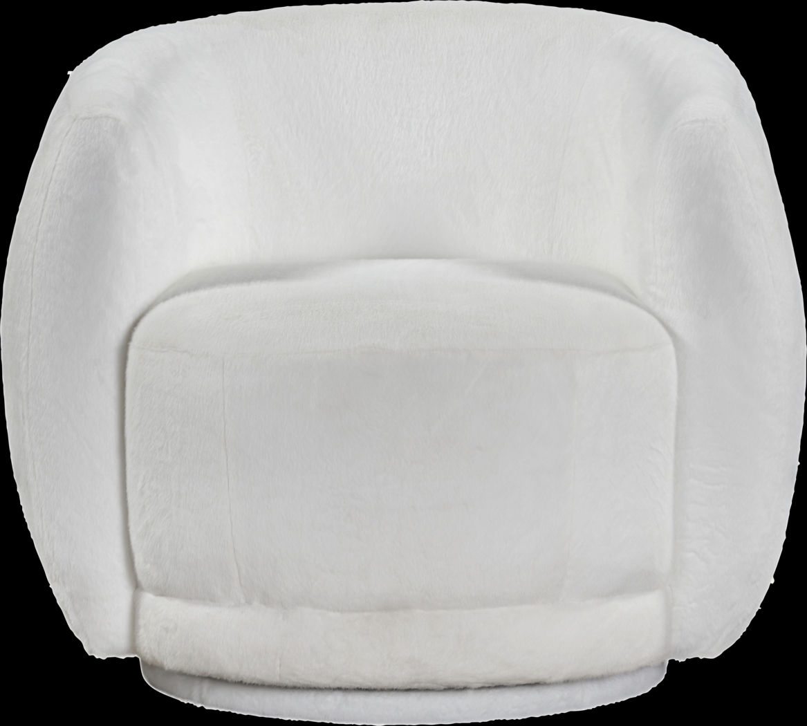 Kids Ripley White Swivel Chair - Thumbnail - Image 2