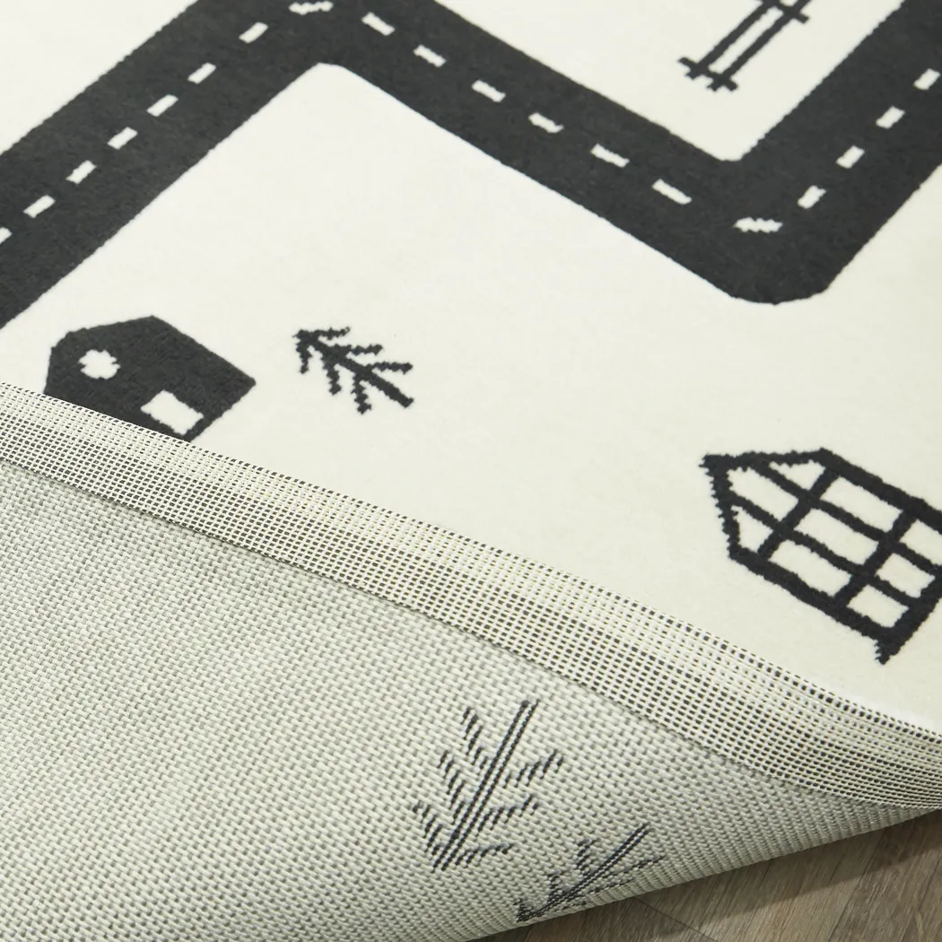 Kids Road Trip Fun Ivory 3'11 x 5'7 Rug - Thumbnail - Image 3