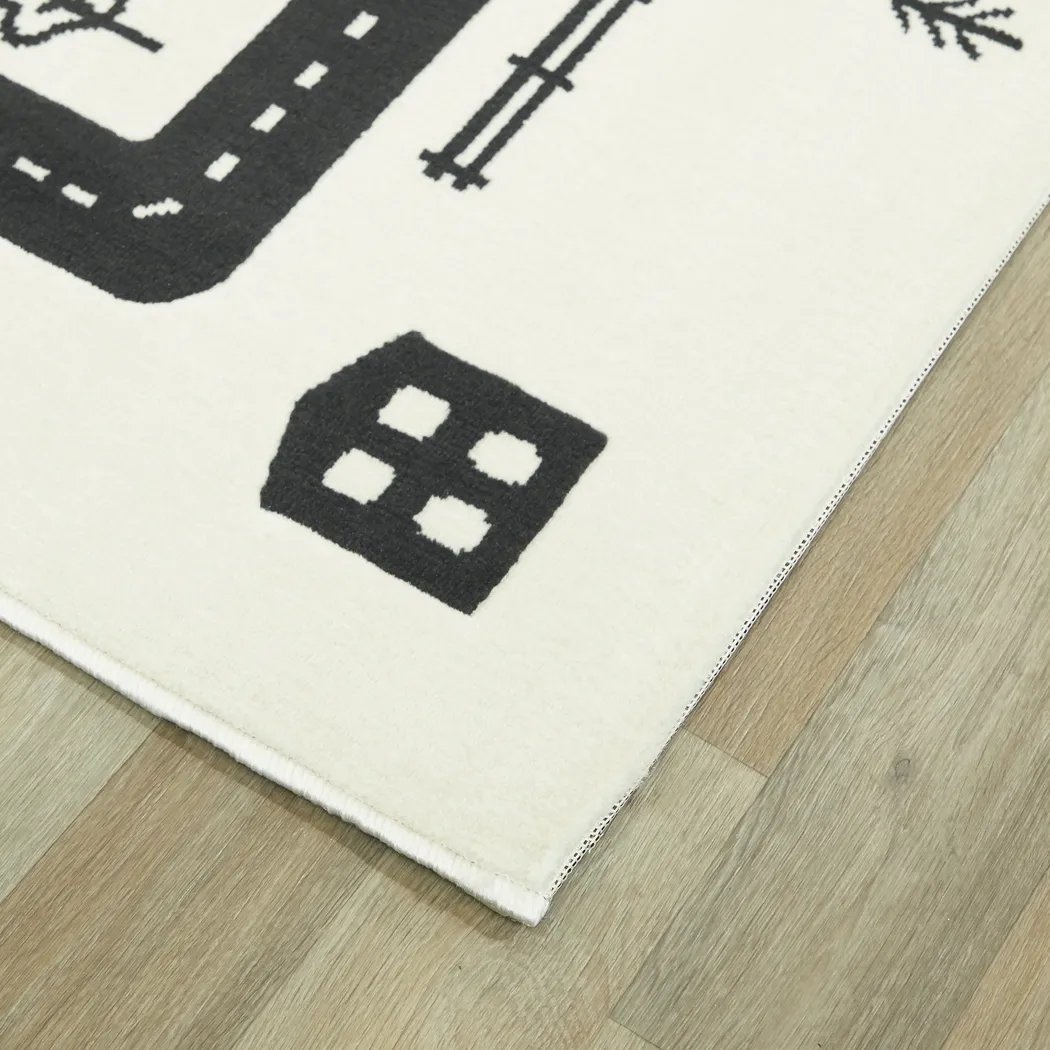 Kids Road Trip Fun Ivory 3'11 x 5'7 Rug - Thumbnail - Image 4
