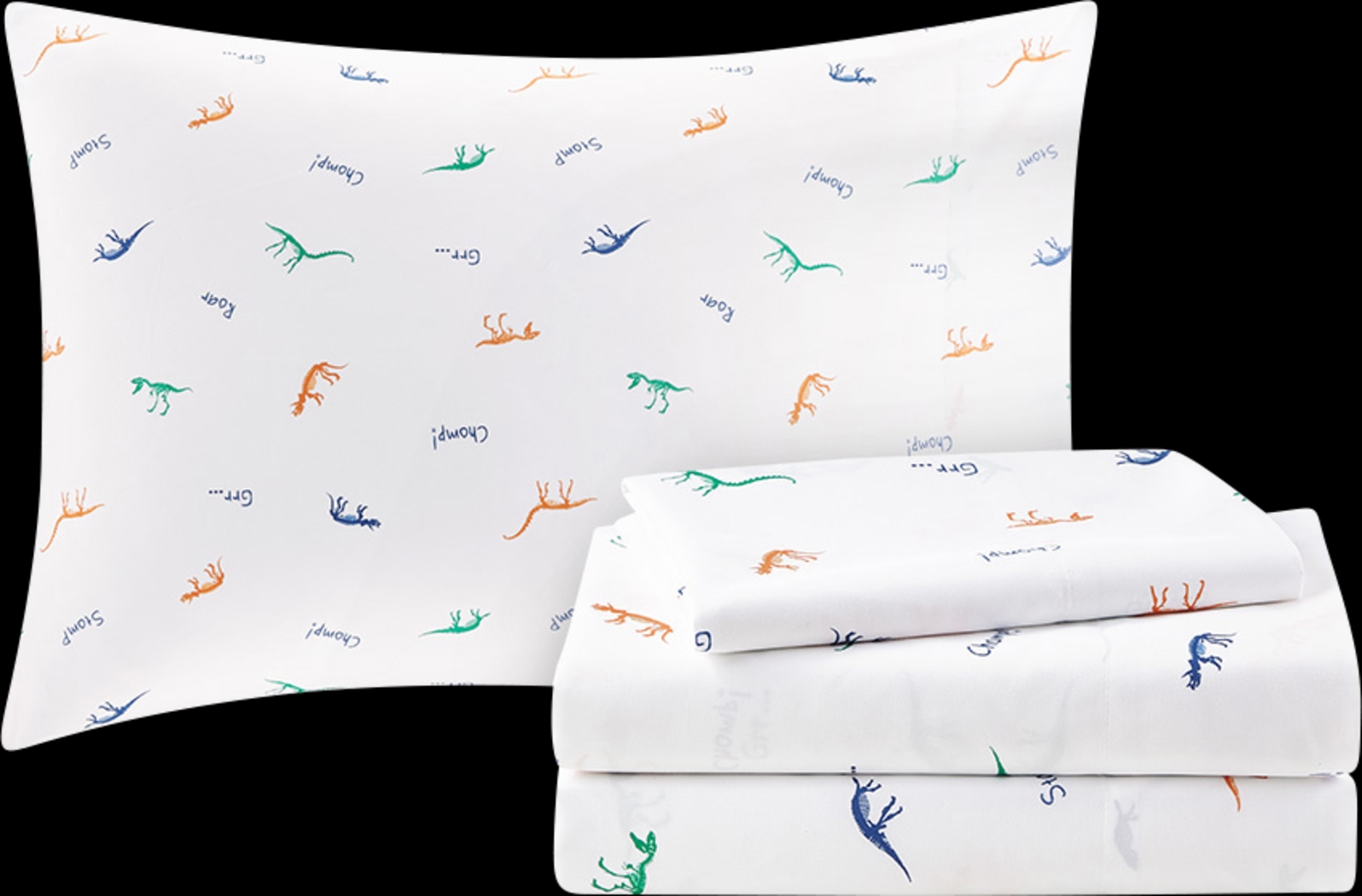 Kids Roar-A-Saurus Blue 8 Pc Full Comforter Set - Thumbnail - Image 3