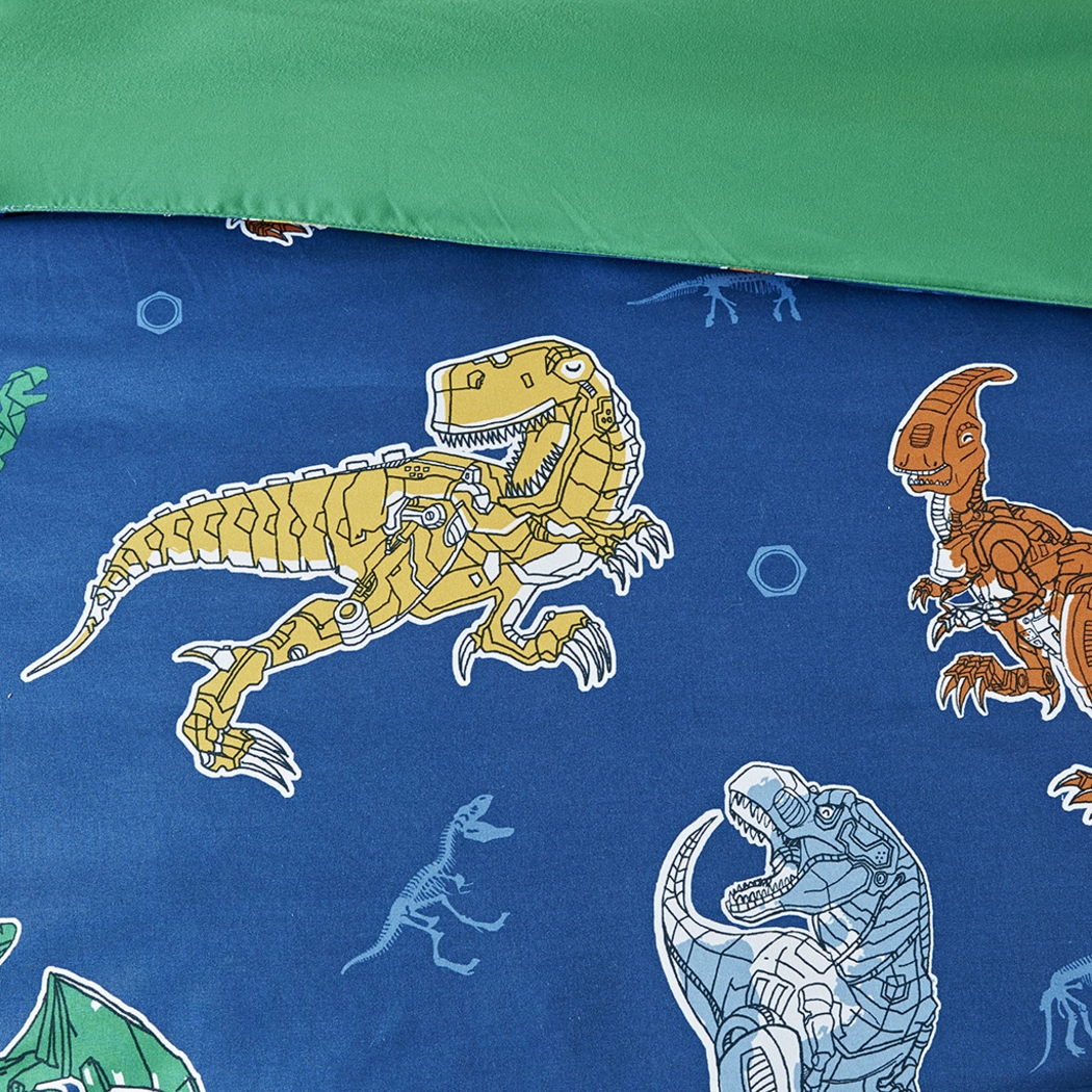 Kids Roar-A-Saurus Blue 8 Pc Full Comforter Set - Thumbnail - Image 7