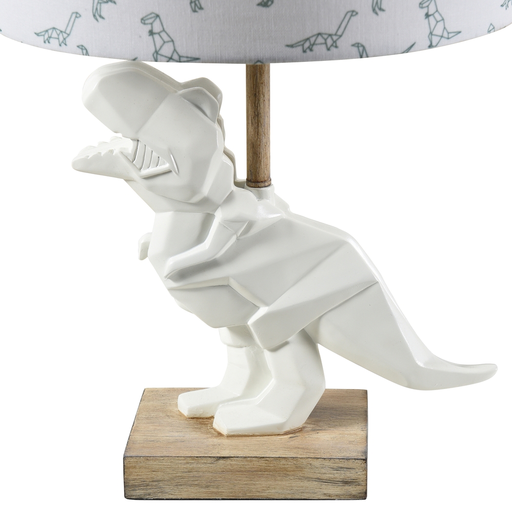 Kids Roaring T-Rex White Lamp - Thumbnail - Image 4