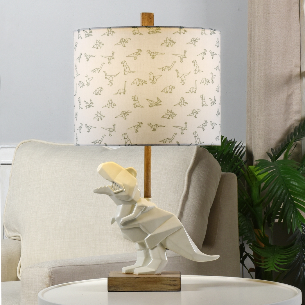 Kids Roaring T-Rex White Lamp - Thumbnail - Image 5