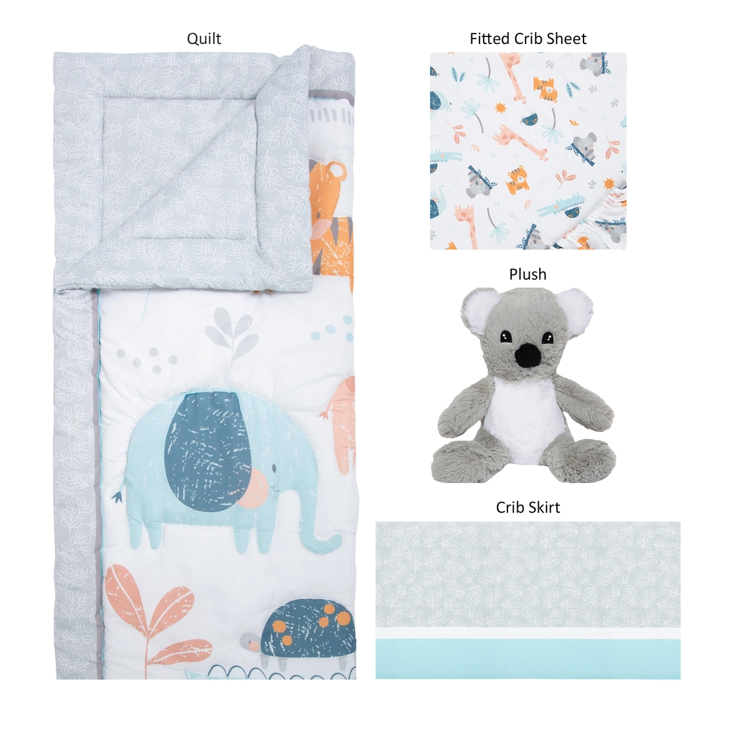 Kids Rocio Blue 4 Pc Baby Bedding Set - Thumbnail - Image 3