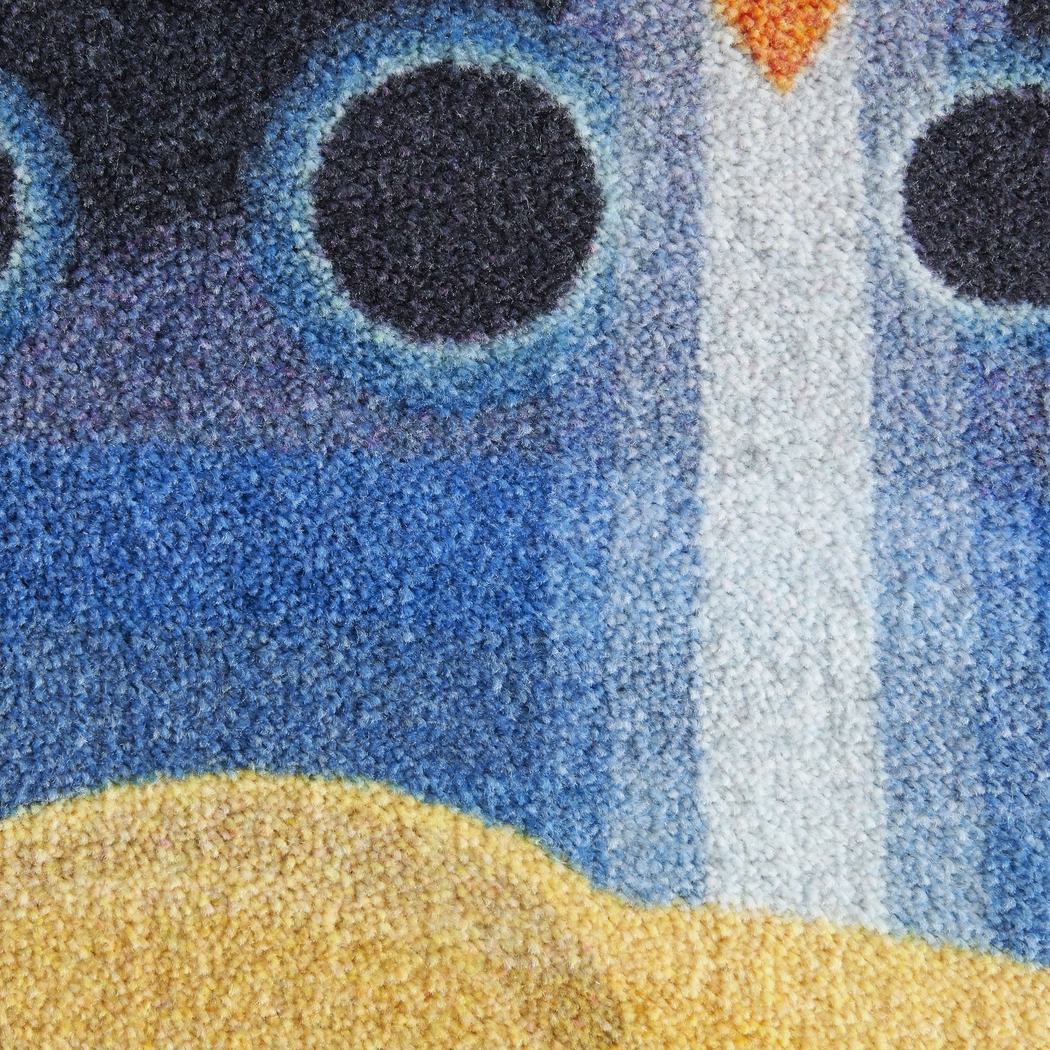 Kids Rocket Games Navy 5' x 8' Rug - Thumbnail - Image 4