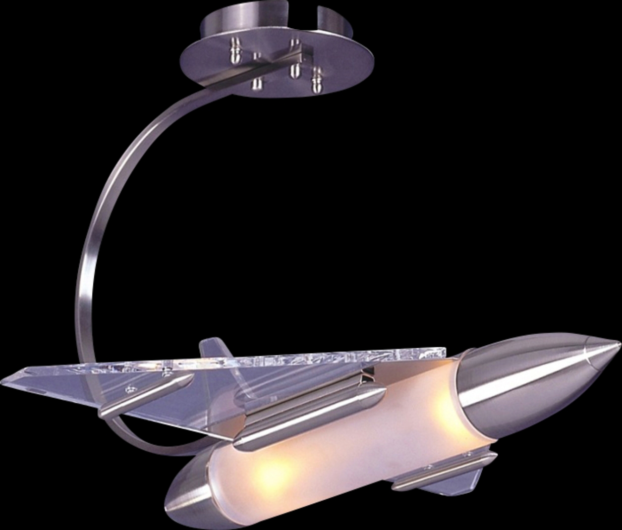 Kids Rocky Rocket Silver Chandelier - Thumbnail - Image 1