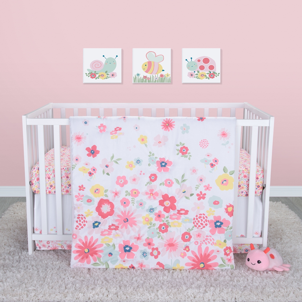 Kids Ronja Pink 4 Pc Baby Bedding Set - Thumbnail - Image 1