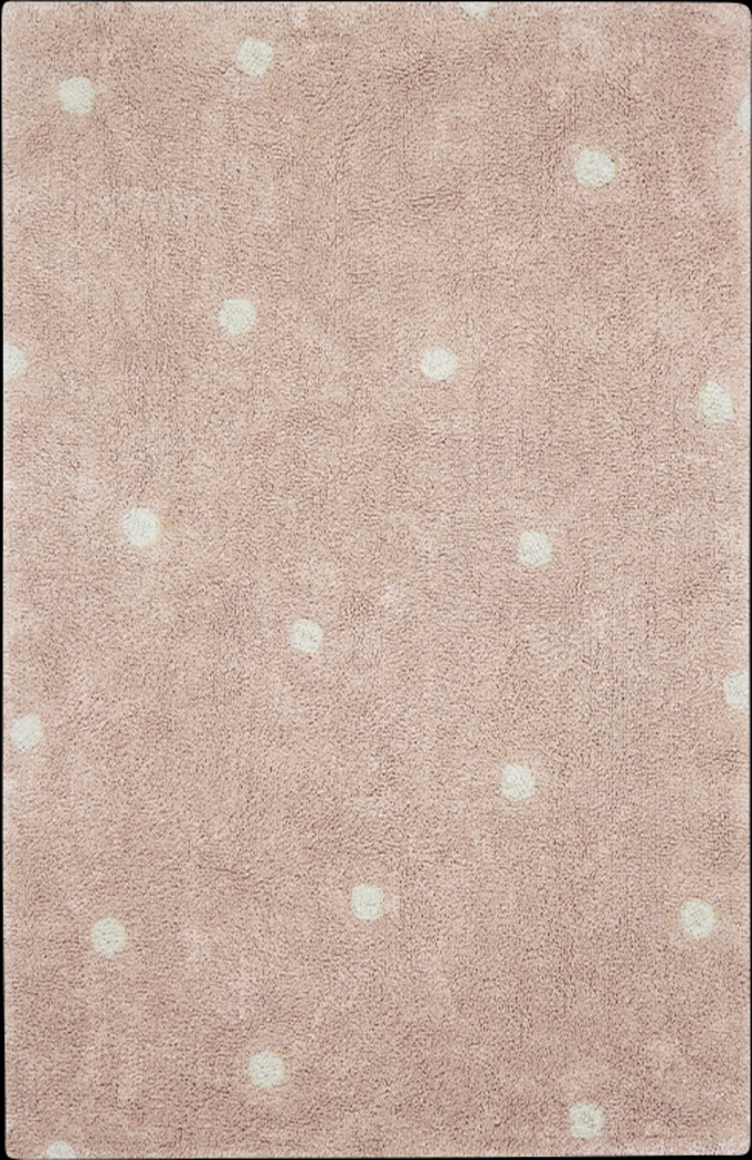 Kids Rose 3'3 x 4'11 Mini Dot Machine Washable Rug - Thumbnail - Image 1