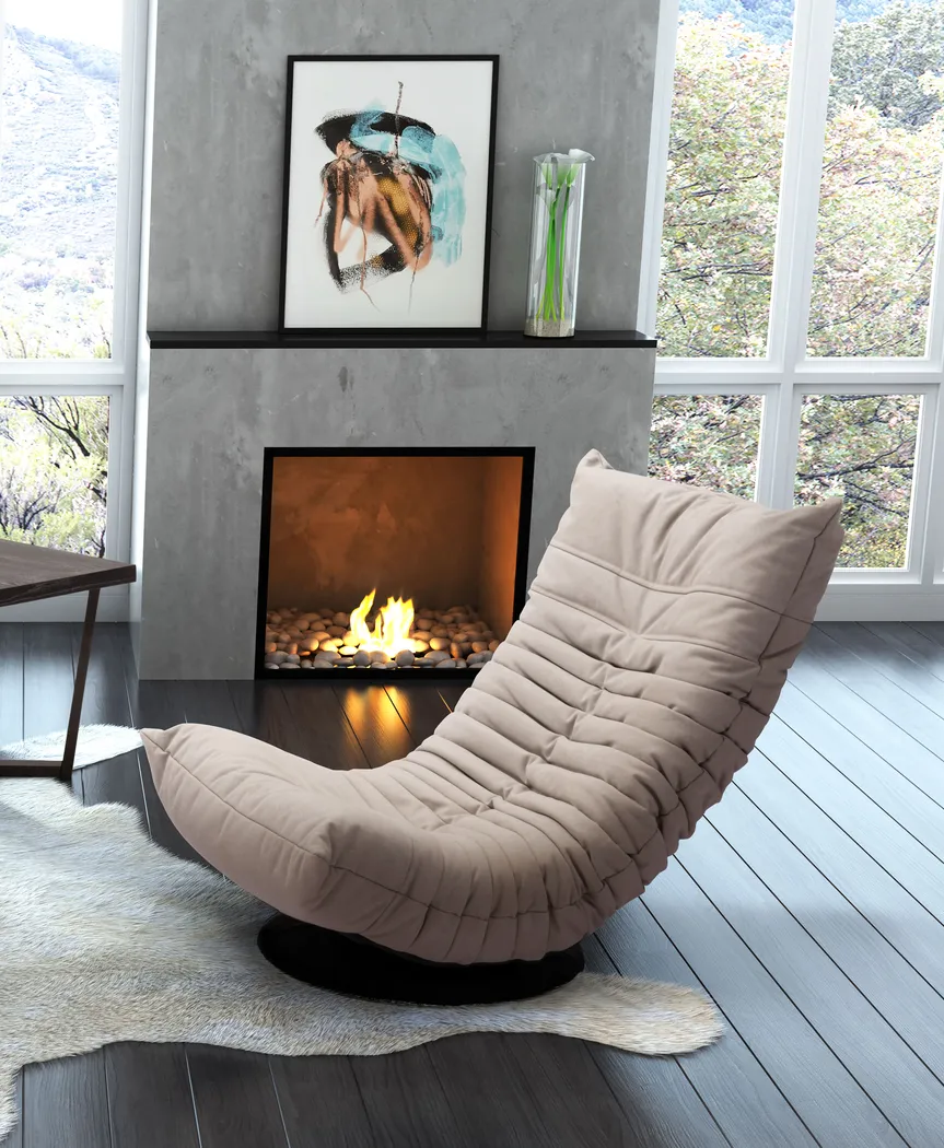 Kids Rowey Beige Swivel Chair - Thumbnail - Image 5