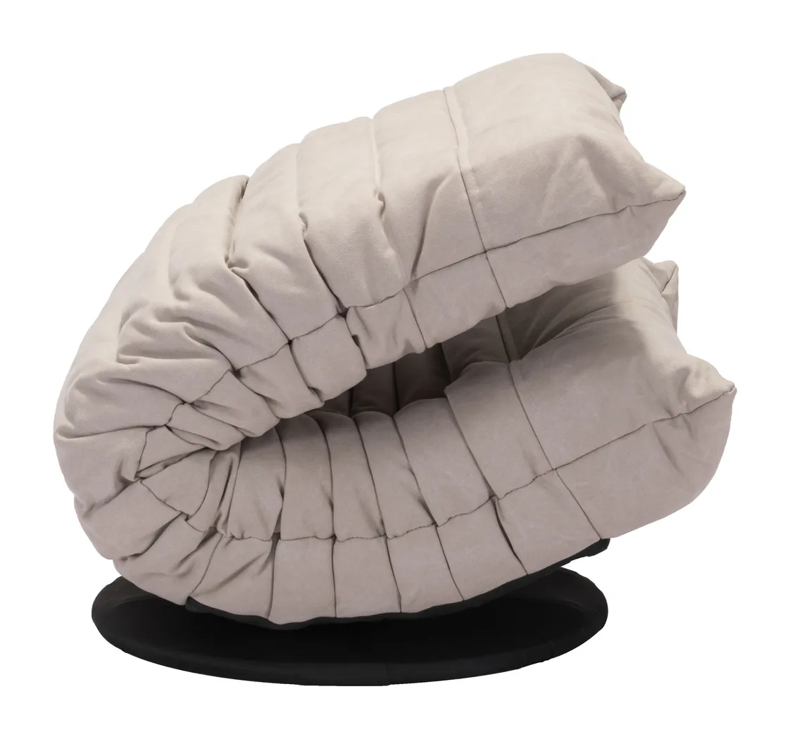 Kids Rowey Beige Swivel Chair - Thumbnail - Image 10