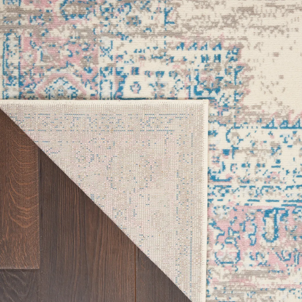 Kids Highmark Pink 5'3 x 7'3 Medallion Rug - Thumbnail - Image 5