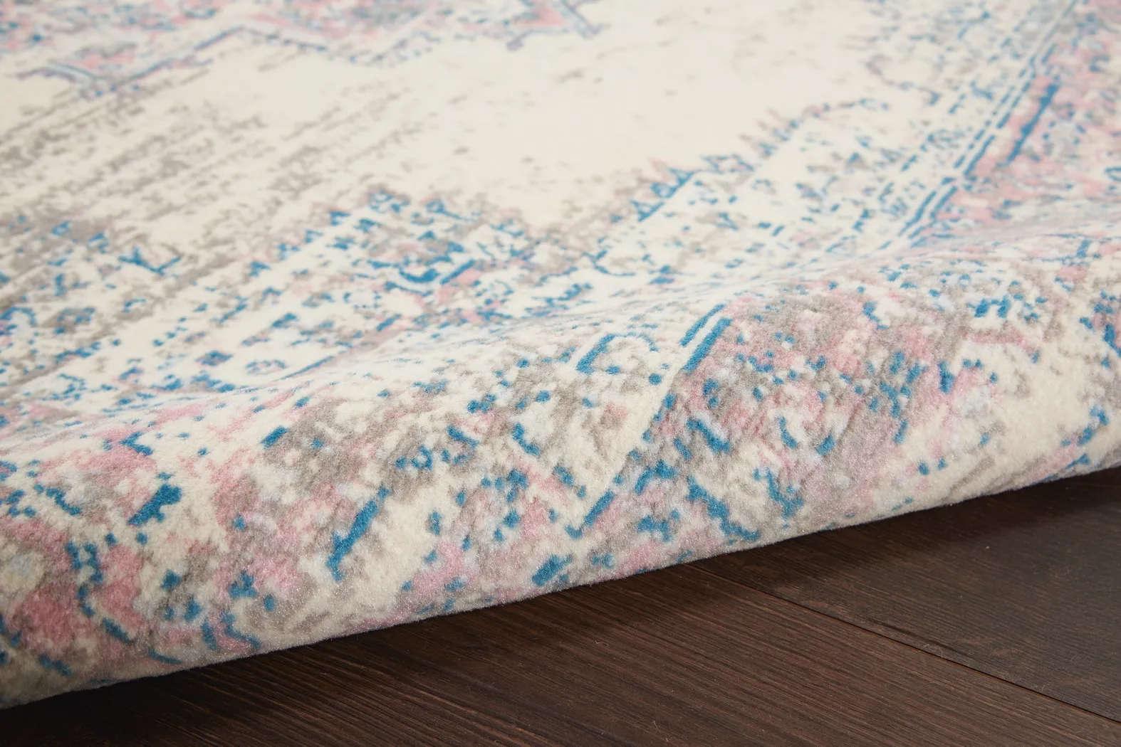 Kids Highmark Pink 5'3 x 7'3 Medallion Rug - Thumbnail - Image 7