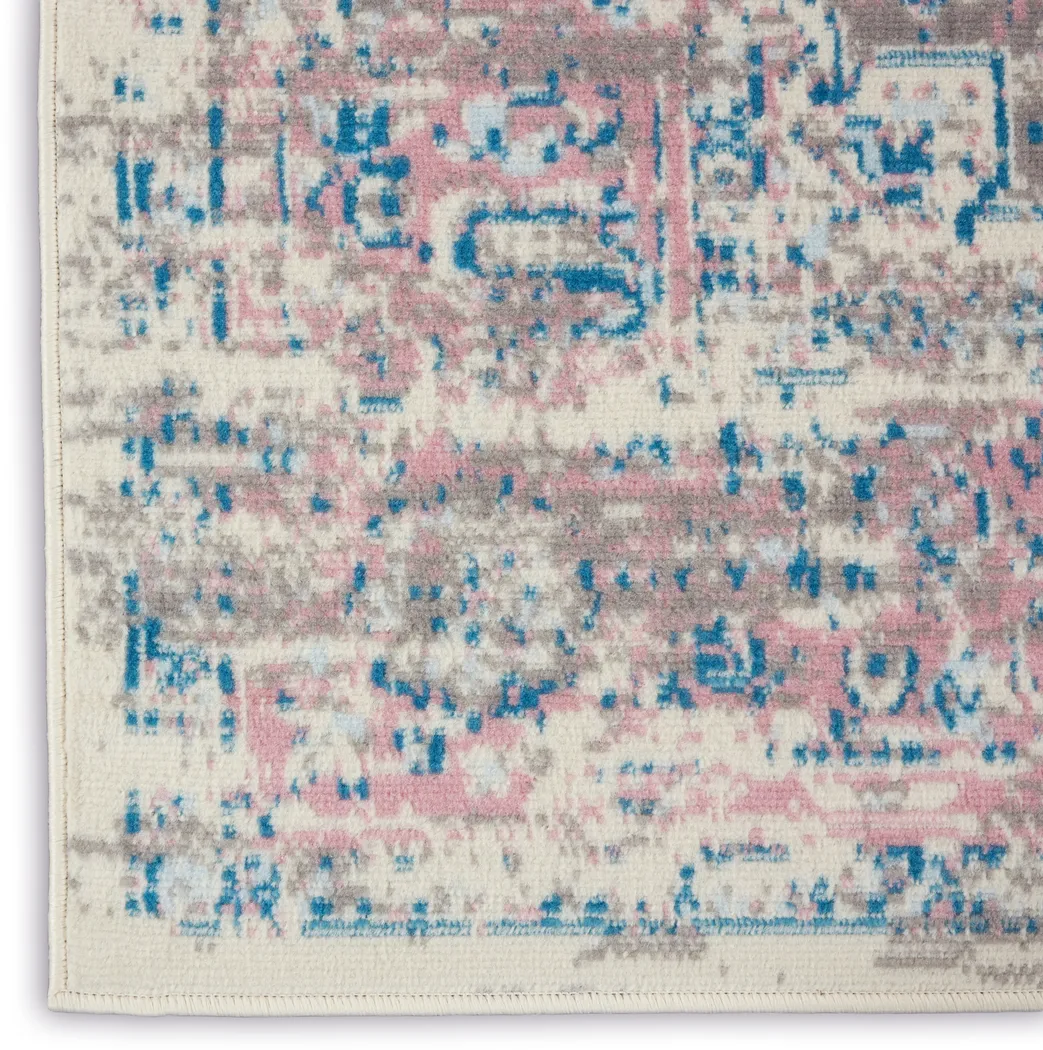 Kids Highmark Pink 7'10 x 9'10 Medallion Rug - Thumbnail - Image 6