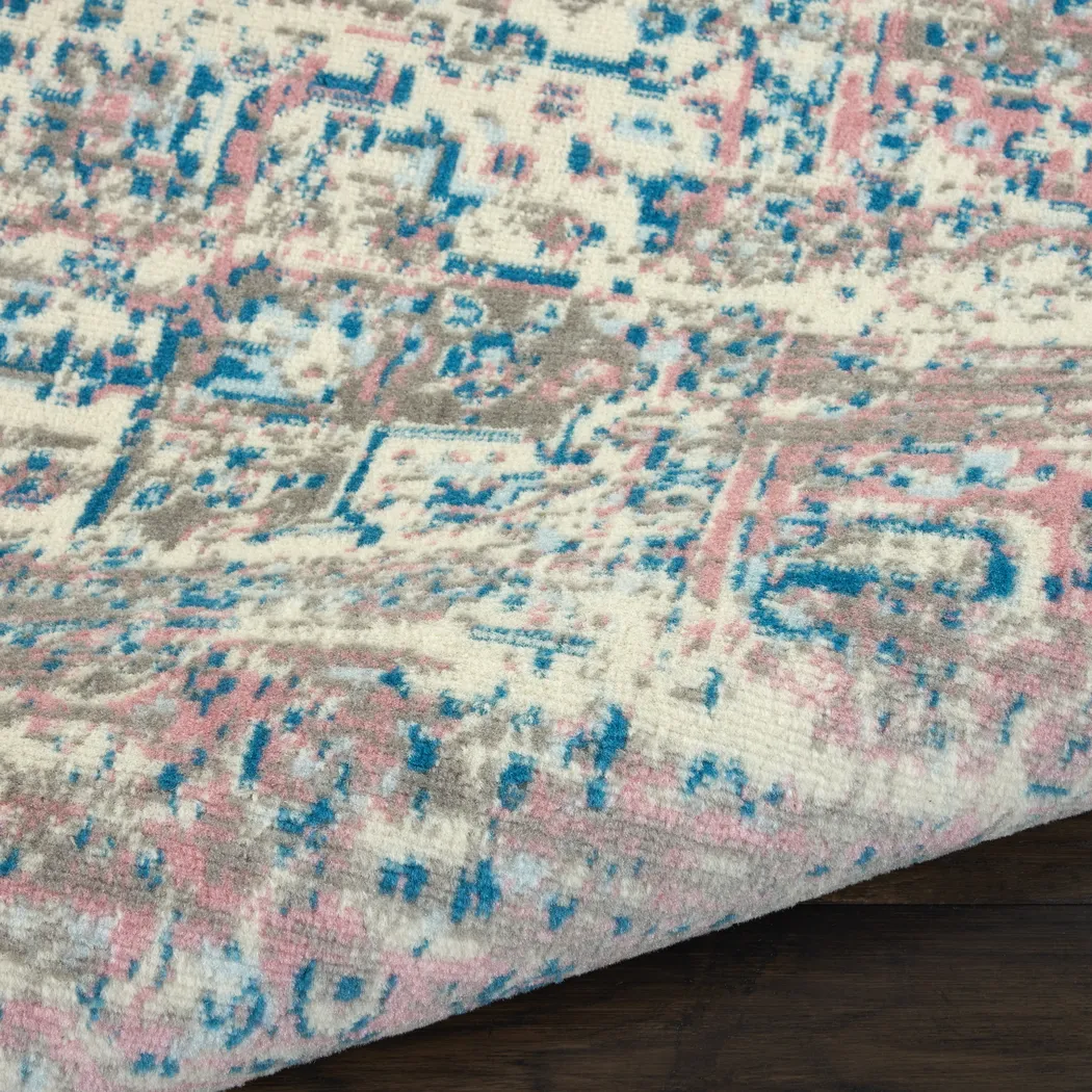 Kids Highmark Pink 7'10 x 9'10 Medallion Rug - Thumbnail - Image 9