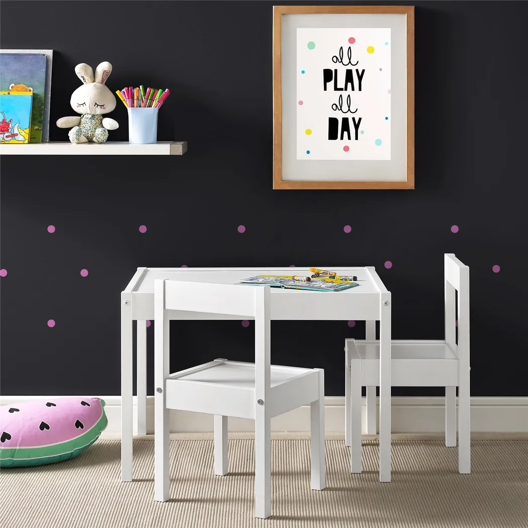 Kids Rylin White Toddler Table Set - Thumbnail - Image 2