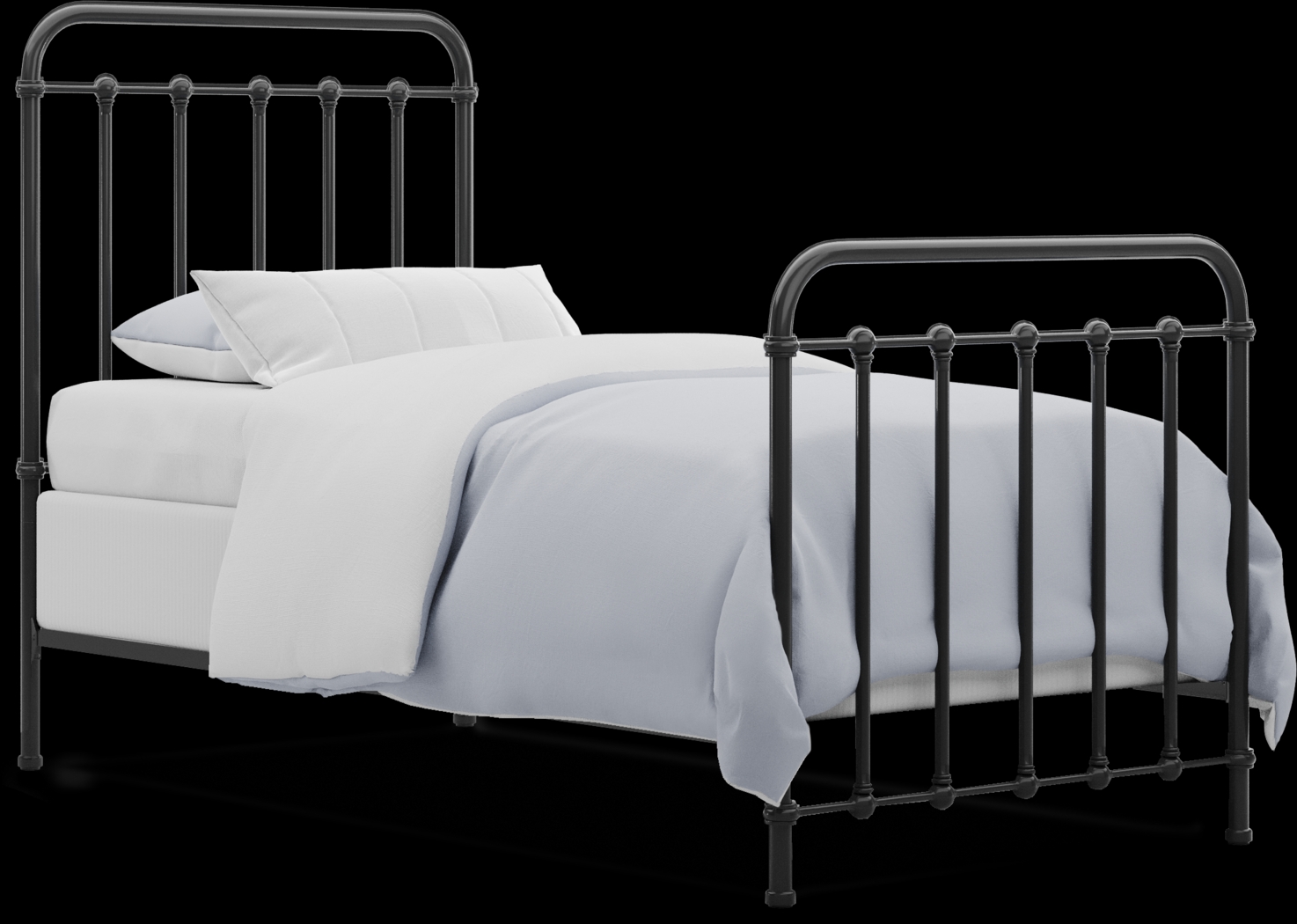 Kids Canyon Lake Java Bedroom with Saddlerock Dark Gray Twin Metal Bed - Thumbnail - Image 2