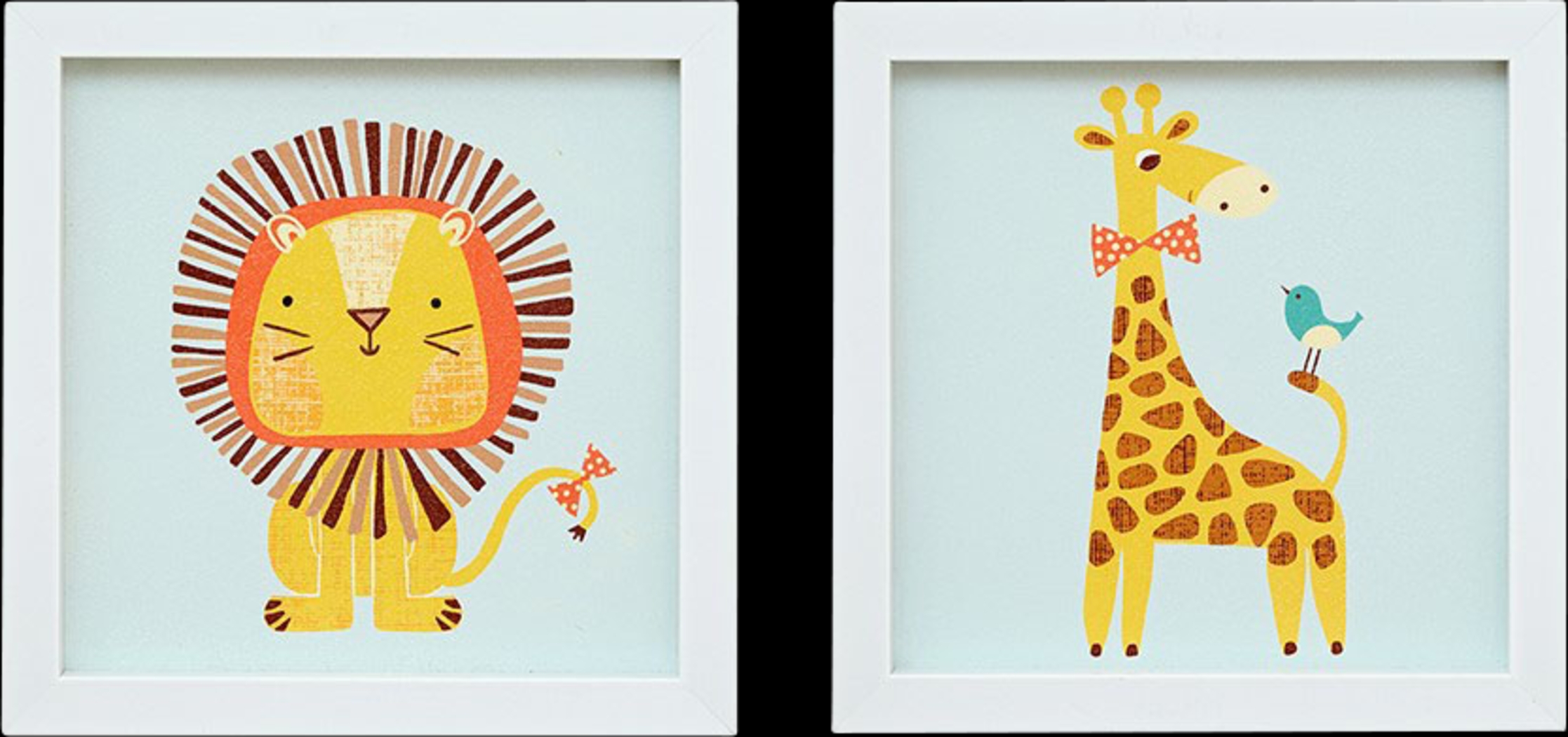 Kids Safari Party Blue Artwork - Thumbnail - Image 1