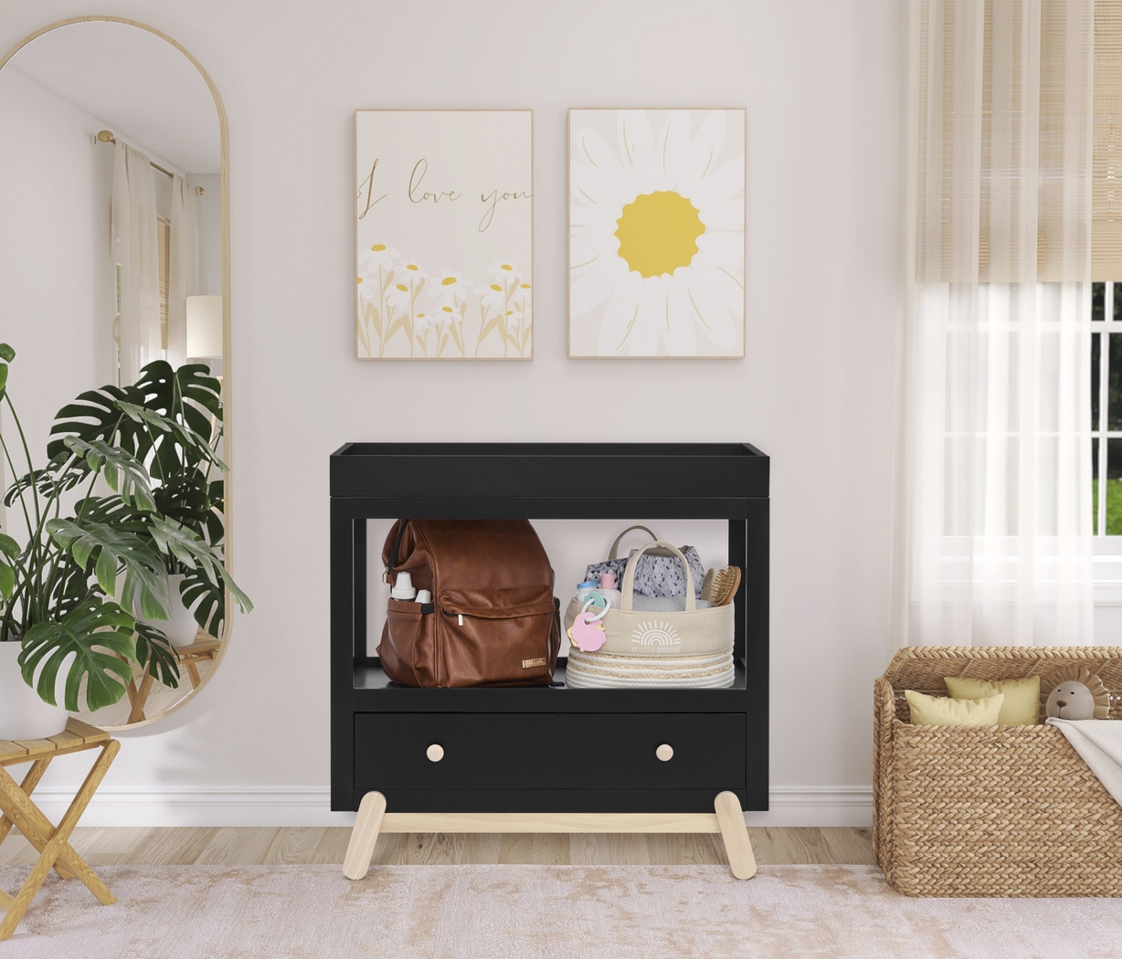 Kids Salvra Black Changing Table - Thumbnail - Image 2