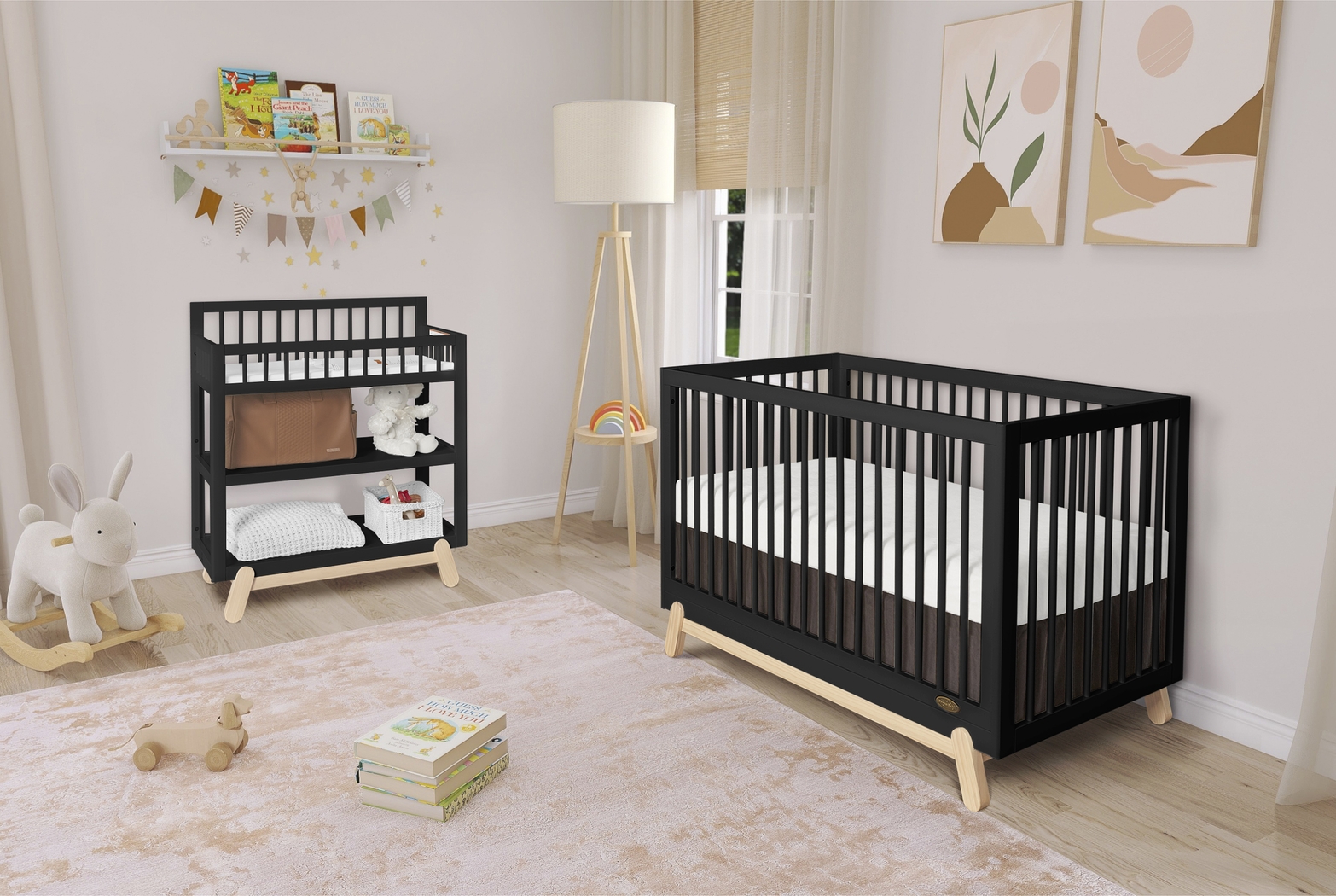 Kids Salvra Black Convertible Crib - Thumbnail - Image 4