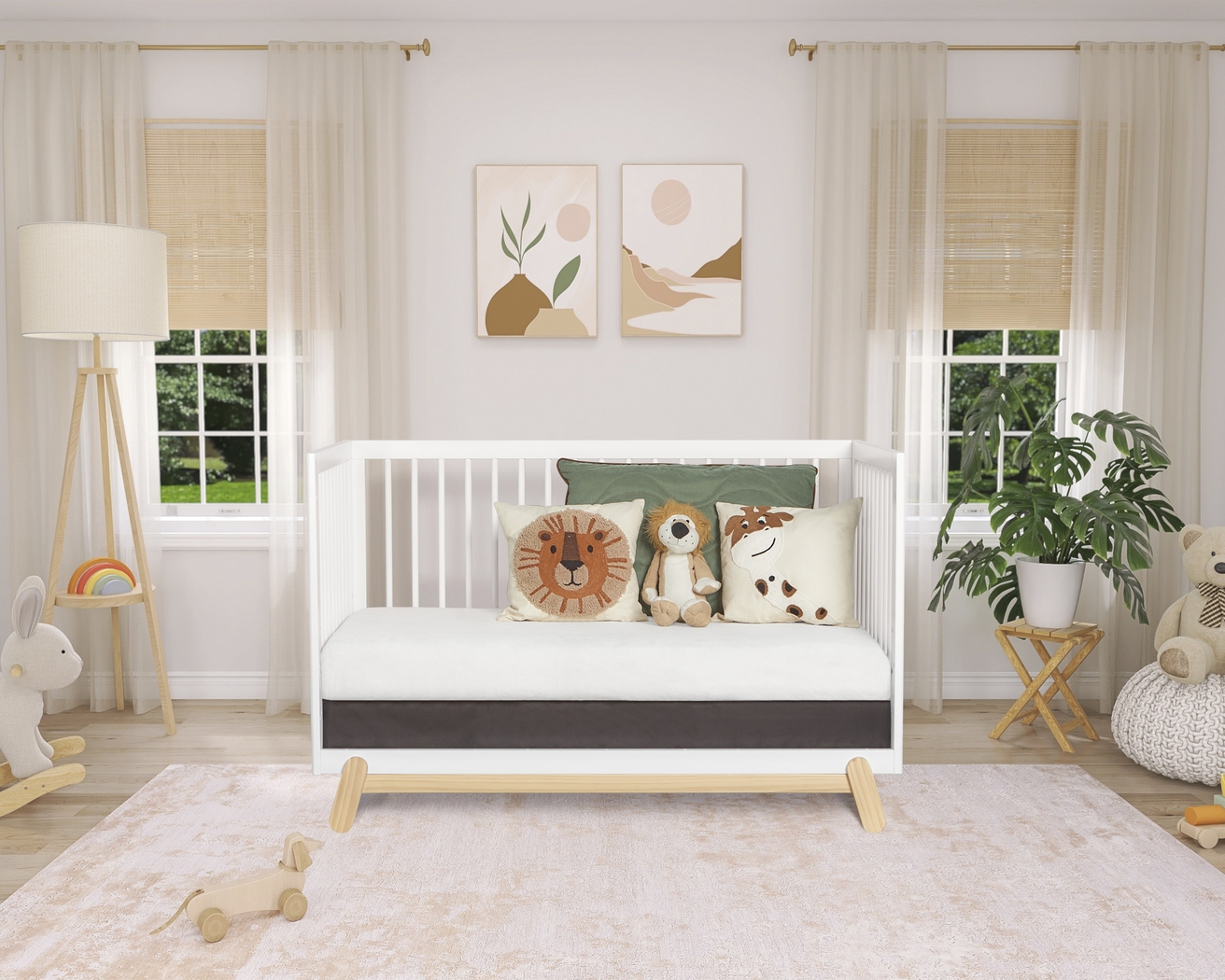 Kids Salvra White Convertible Crib - Thumbnail - Image 3