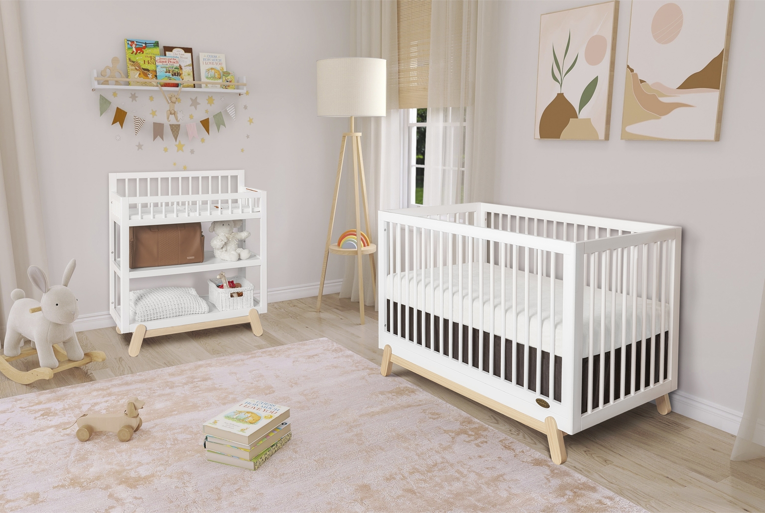 Kids Salvra White Convertible Crib - Thumbnail - Image 4