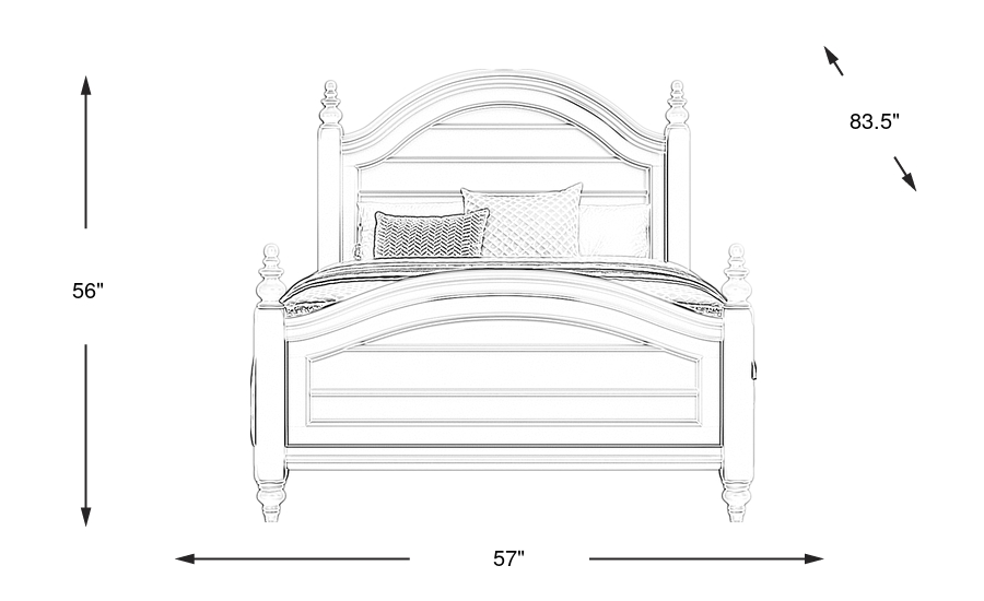 Dimension Image. Please refer to the Dimension Tab on this page for dimension details.