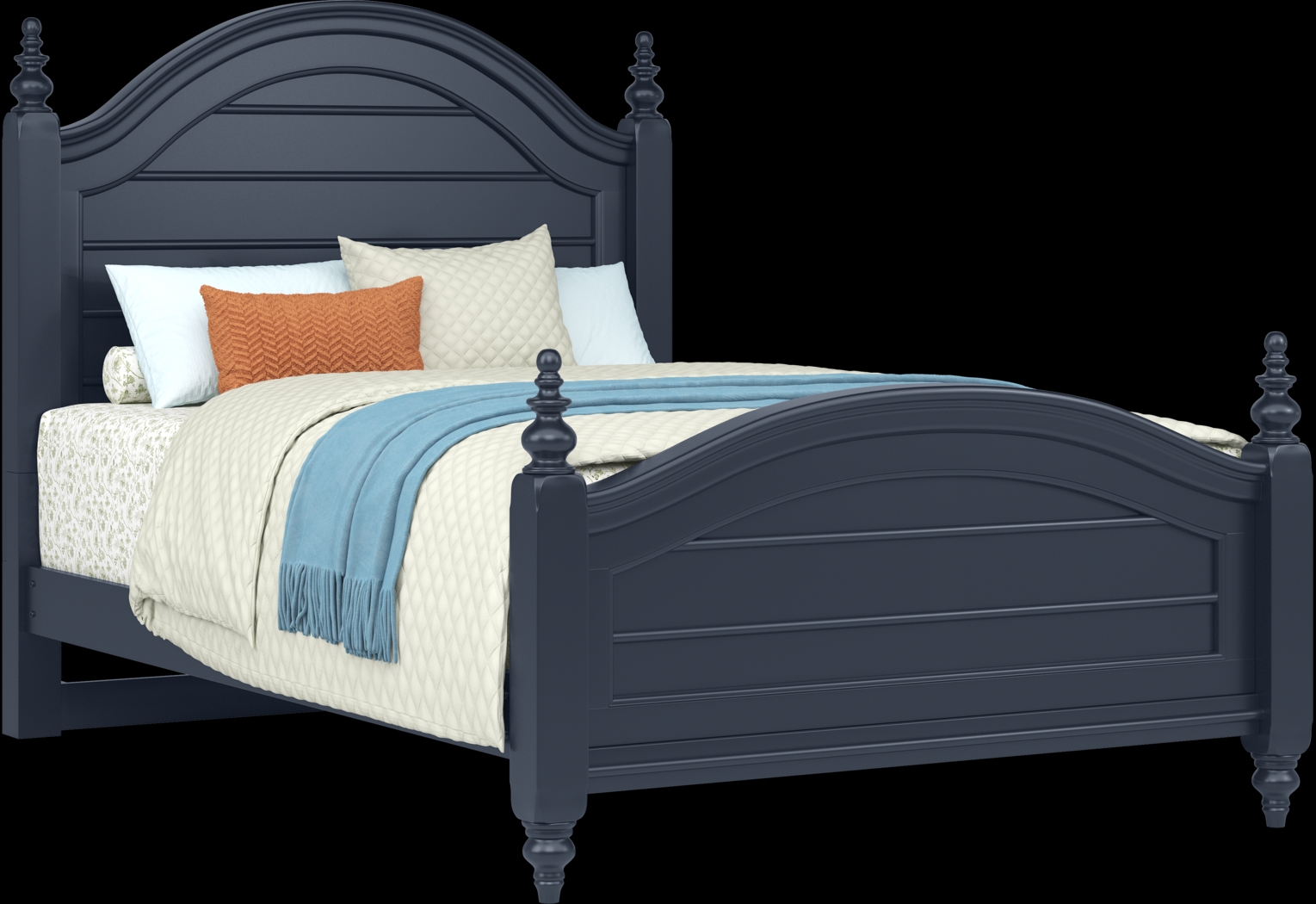 Kids San Simeon Blue Full Poster Bed - Thumbnail - Image 1