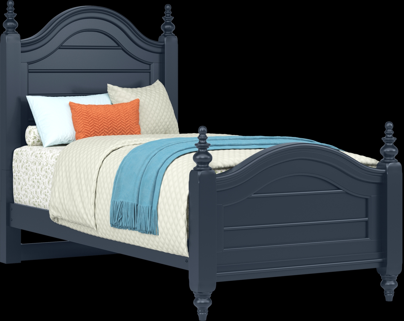 Kids San Simeon Blue 5 Pc Twin Poster Bedroom - Thumbnail - Image 2