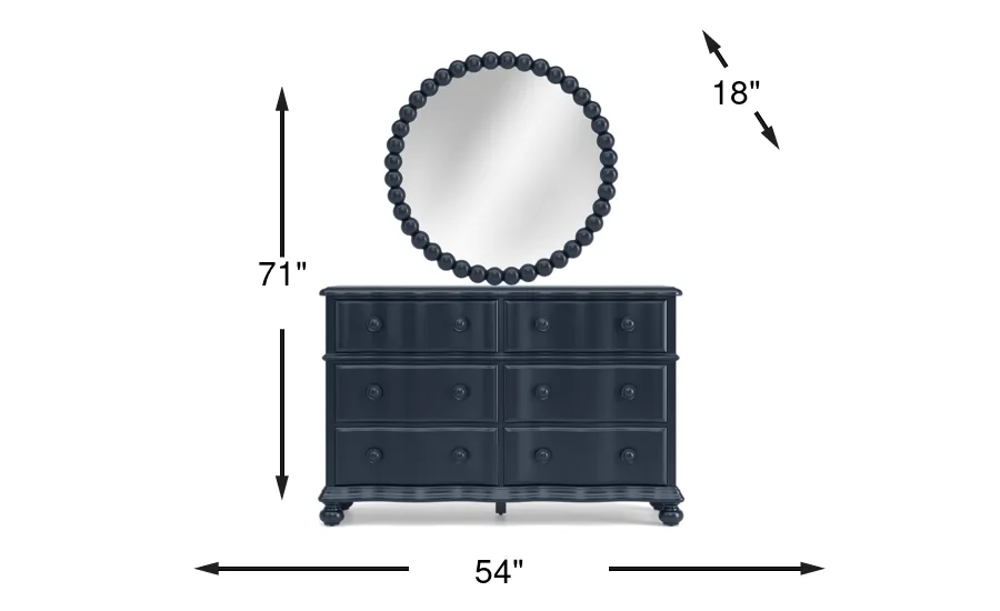 Dimension Image. Please refer to the Dimension Tab on this page for dimension details.