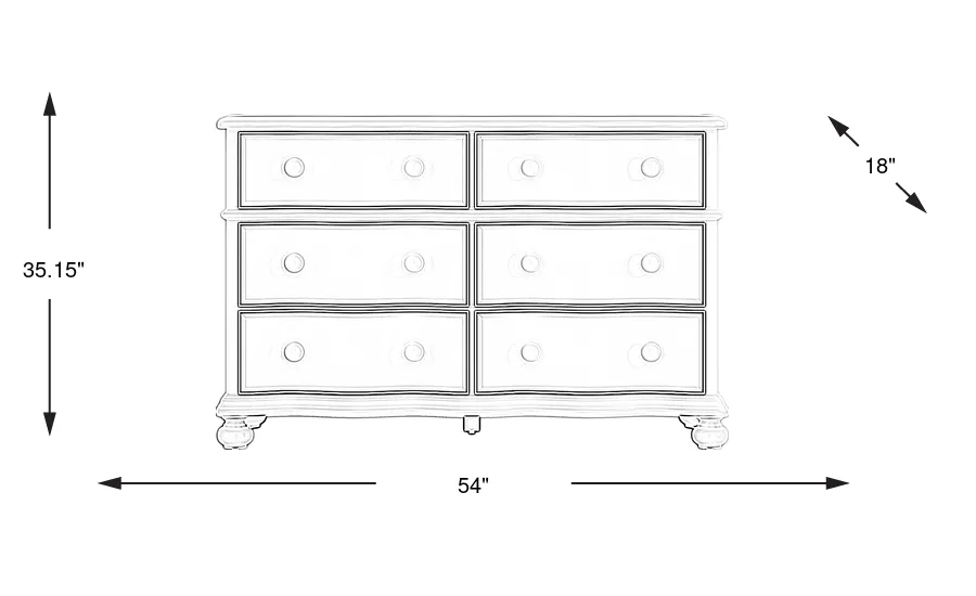 San Simeon Blue Colors Dresser | Rooms to Go