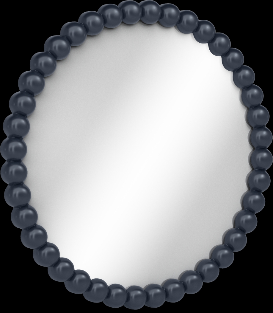 Kids San Simeon Blue Round Mirror - Thumbnail - Image 2