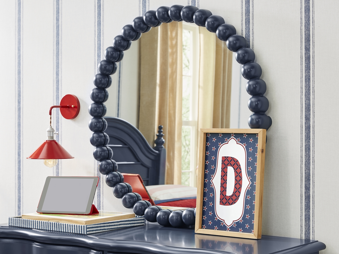 Kids San Simeon Blue Round Mirror - Thumbnail - Image 3