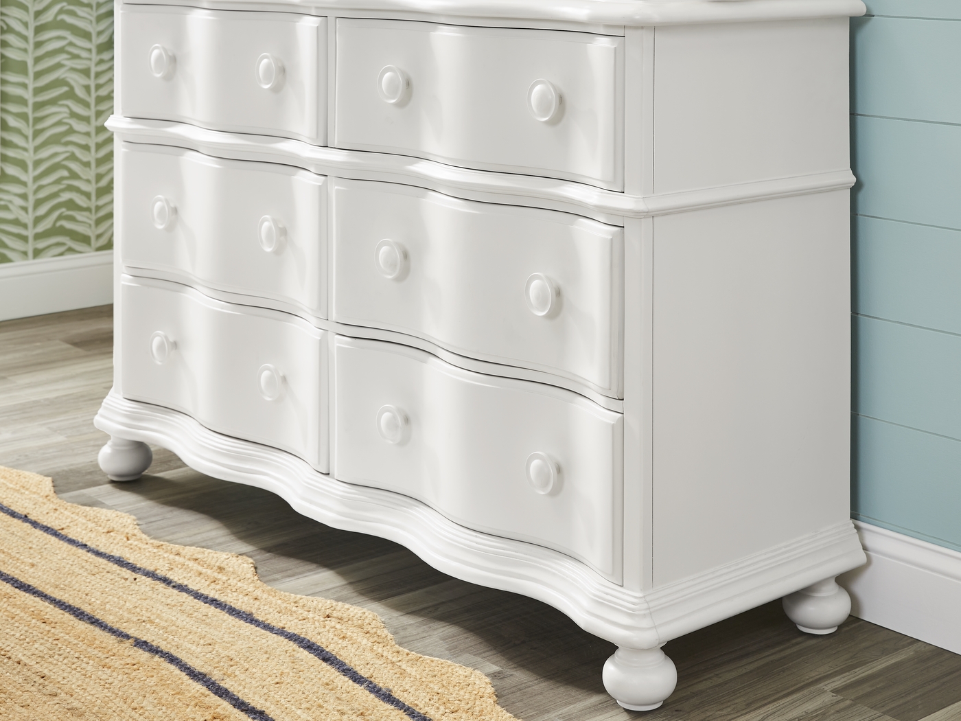 Kids San Simeon White Bedroom with Moonstone Pink Twin Upholstered Bed - Thumbnail - Image 9