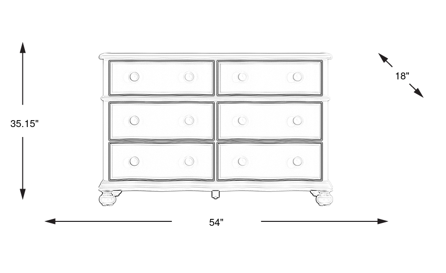 Dimension Image. Please refer to the Dimension Tab on this page for dimension details.