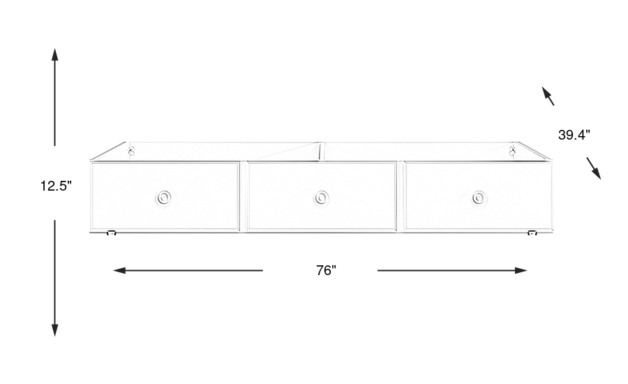 Dimension Image. Please refer to the Dimension Tab on this page for dimension details.
