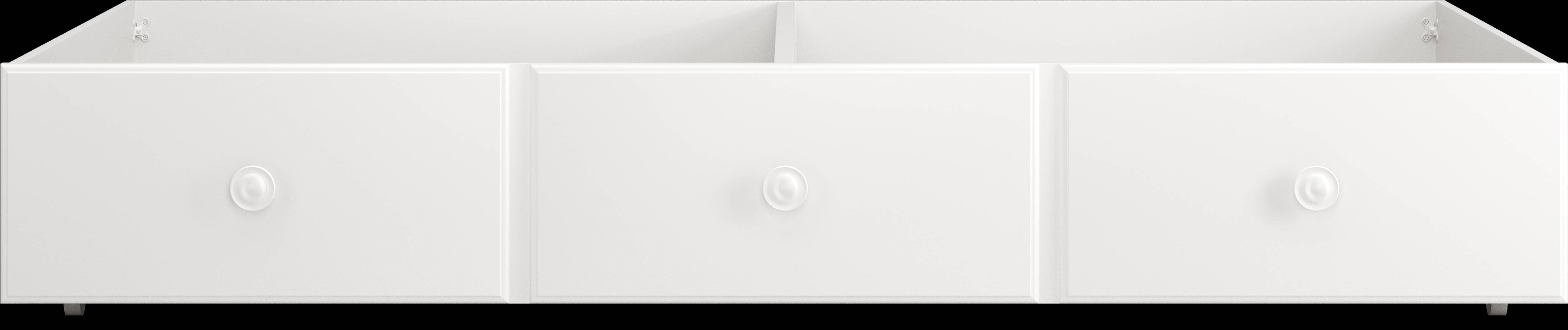 Kids San Simeon White Twin Storage Trundle - Thumbnail - Image 1