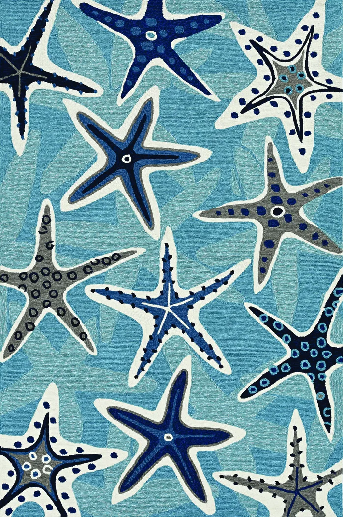 Kids Sandstar Blue 3'3" x 5'3" Rug - Thumbnail - Image 1
