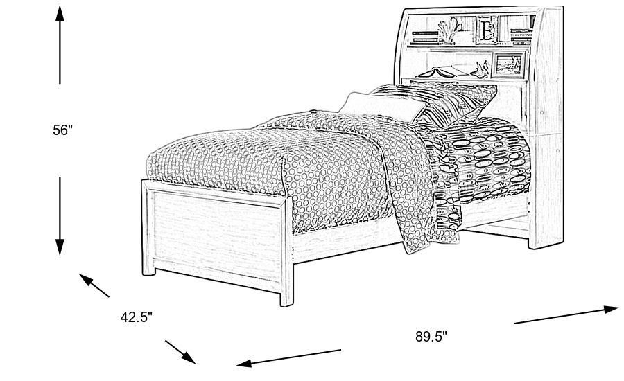 Dimension Image. Please refer to the Dimension Tab on this page for dimension details.