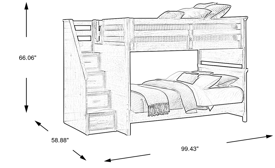 Dimension Image. Please refer to the Dimension Tab on this page for dimension details.
