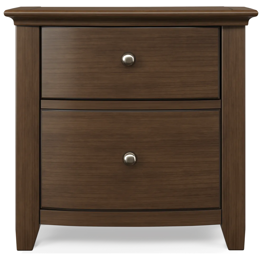 brown cherry nightstand
