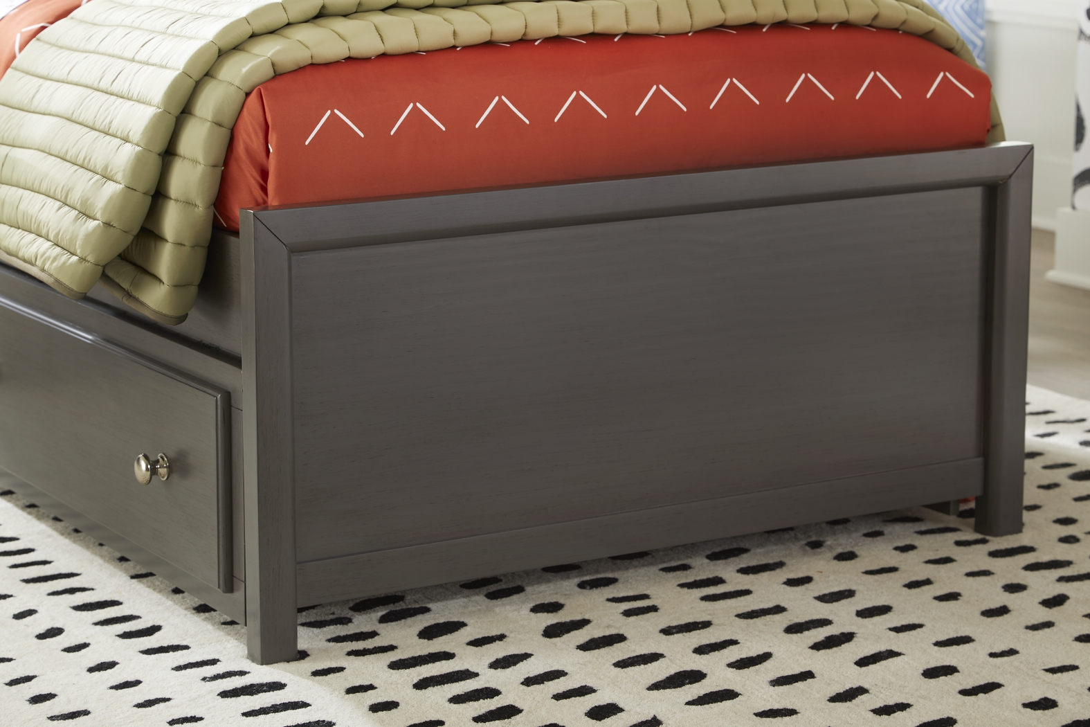 Kids Santa Cruz Gray Twin Bookcase Bedroom - Thumbnail - Image 5